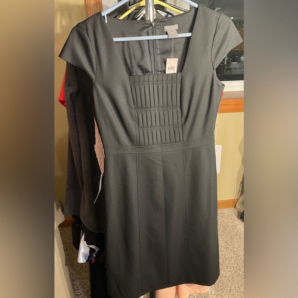 NWT Ann Taylor little black dress size 2 petite